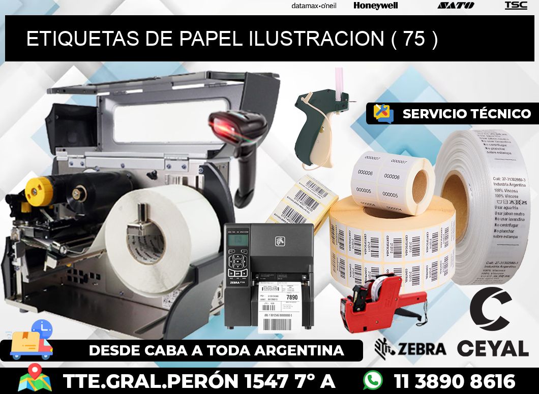 ETIQUETAS DE PAPEL ILUSTRACION ( 75 )