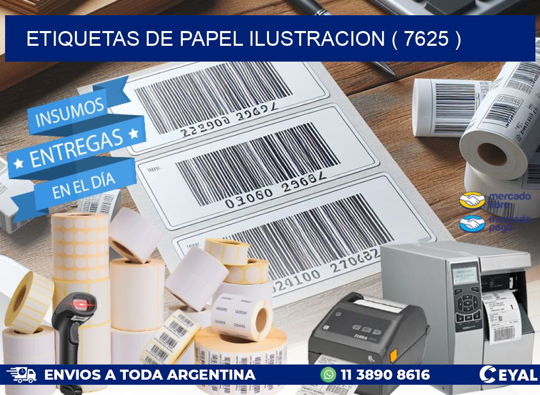 ETIQUETAS DE PAPEL ILUSTRACION ( 7625 )