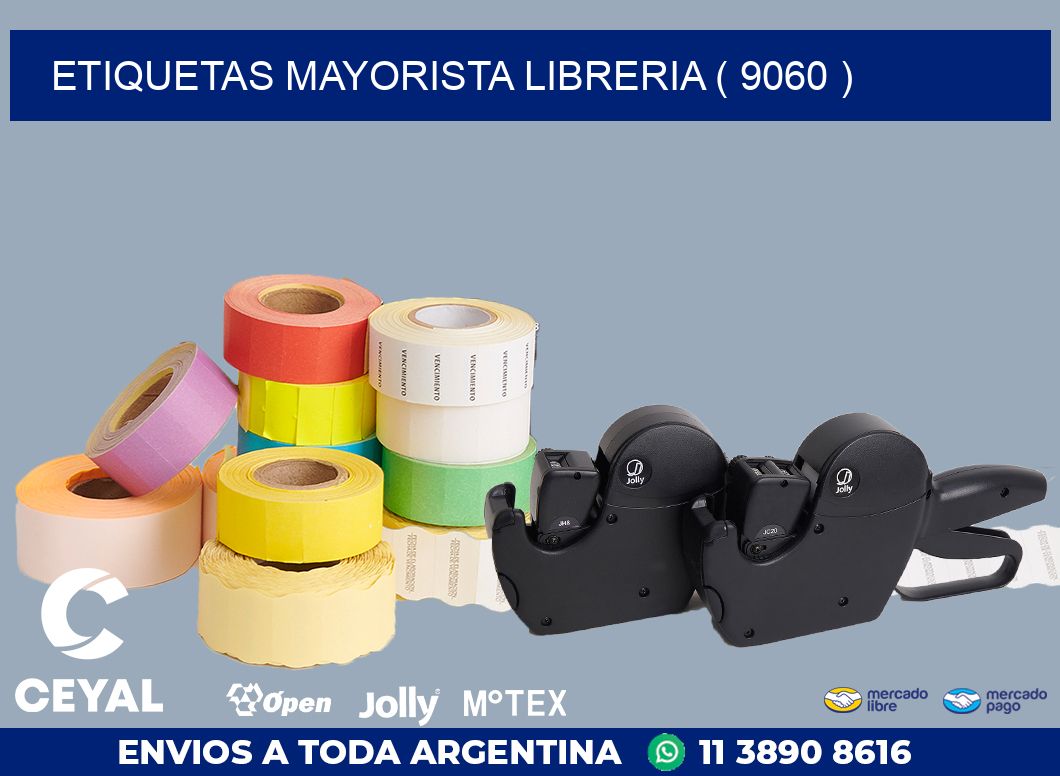 ETIQUETAS MAYORISTA LIBRERIA ( 9060 )