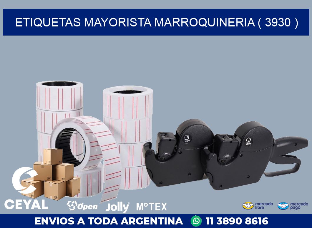 ETIQUETAS MAYORISTA MARROQUINERIA ( 3930 )