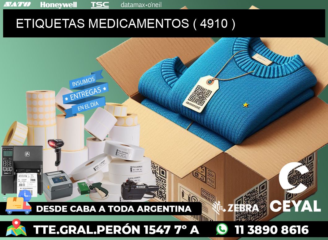 ETIQUETAS MEDICAMENTOS ( 4910 )