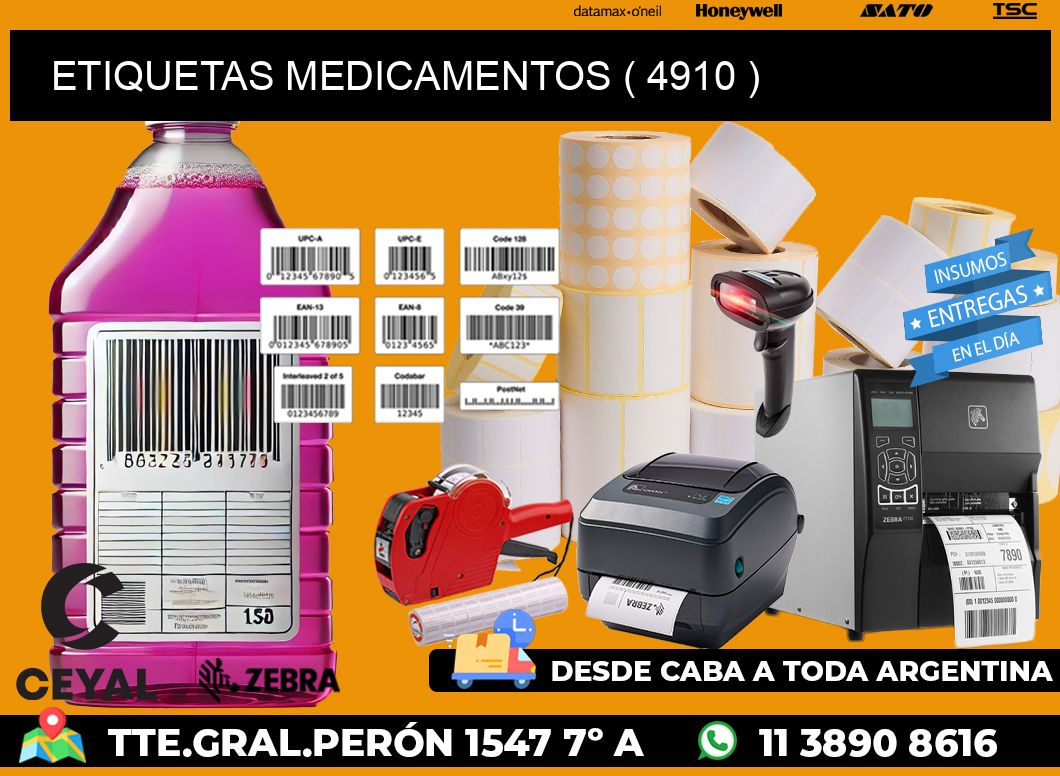 ETIQUETAS MEDICAMENTOS ( 4910 )