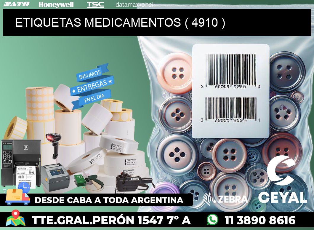 ETIQUETAS MEDICAMENTOS ( 4910 )