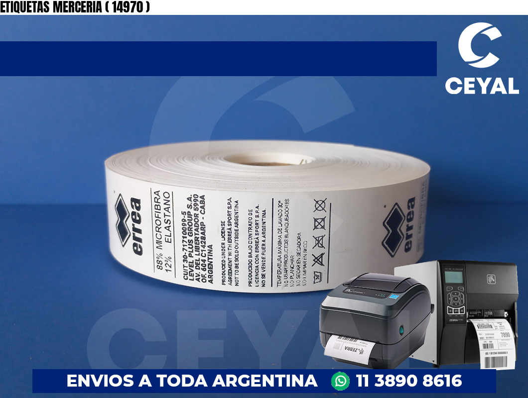 ETIQUETAS MERCERIA ( 14970 )