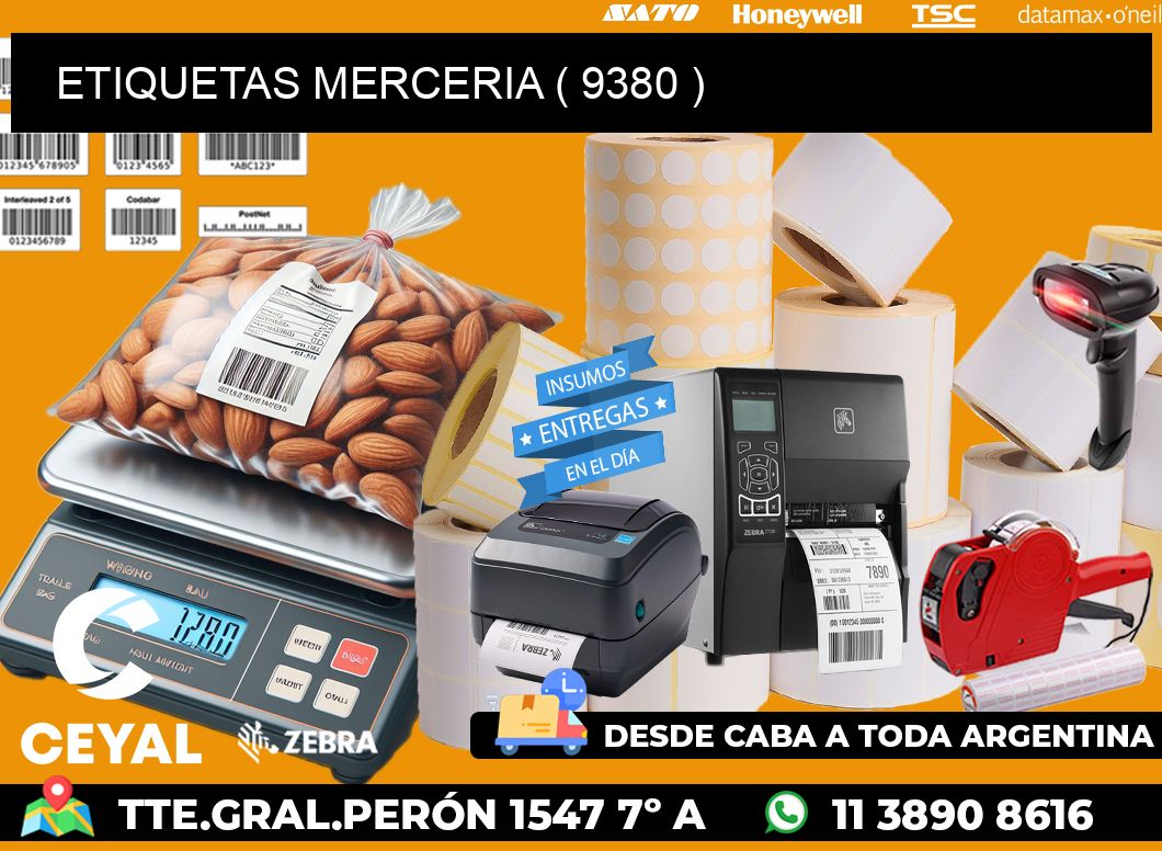 ETIQUETAS MERCERIA ( 9380 )