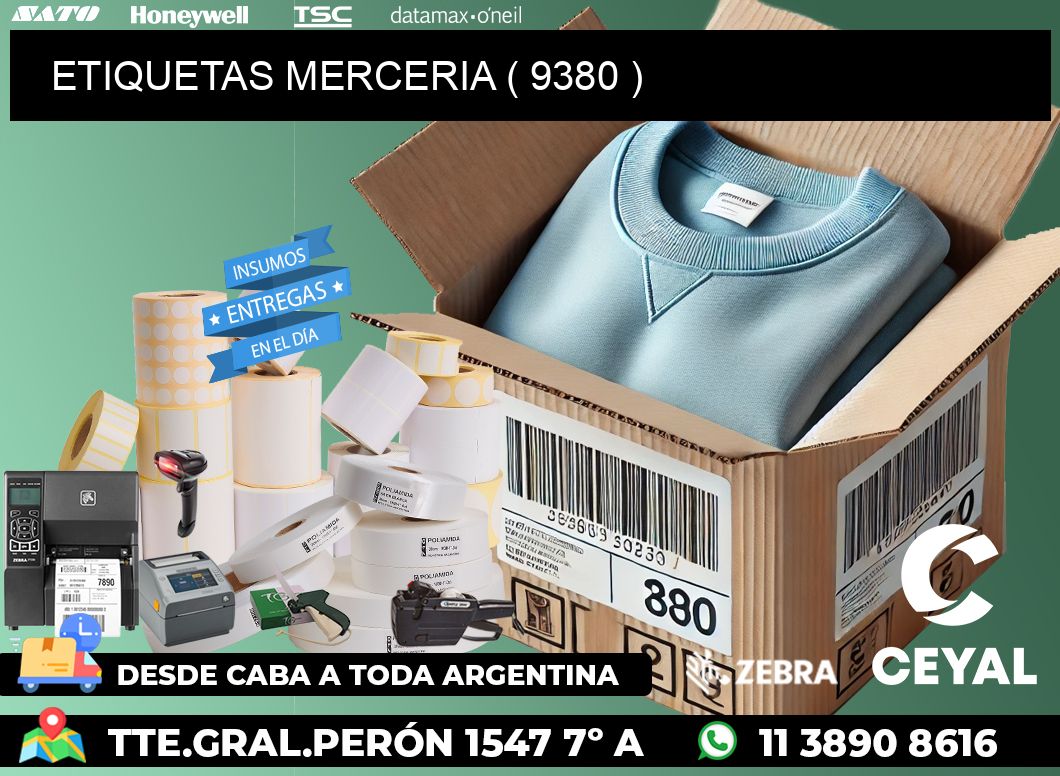 ETIQUETAS MERCERIA ( 9380 )