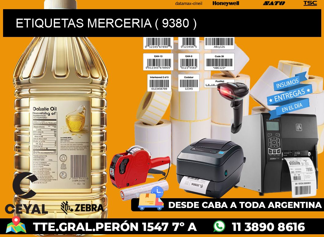 ETIQUETAS MERCERIA ( 9380 )