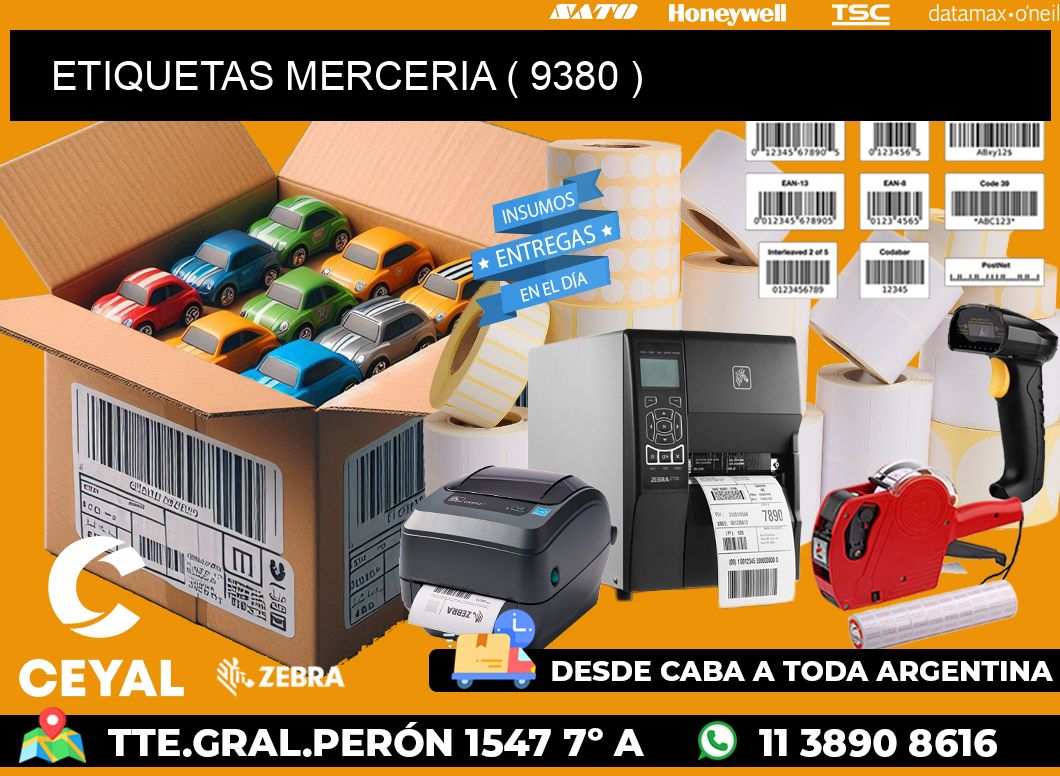 ETIQUETAS MERCERIA ( 9380 )