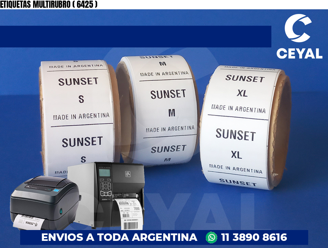ETIQUETAS MULTIRUBRO ( 6425 )