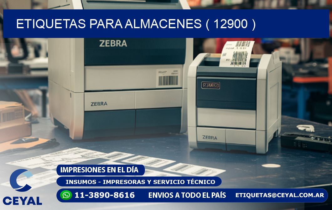 ETIQUETAS PARA ALMACENES ( 12900 )