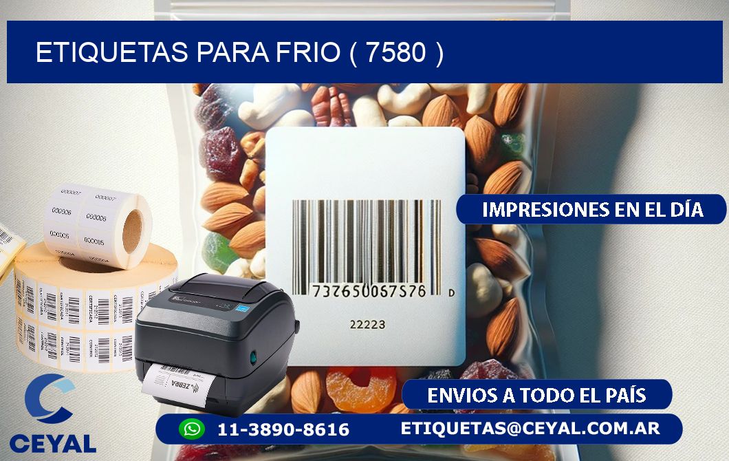 ETIQUETAS PARA FRIO ( 7580 )