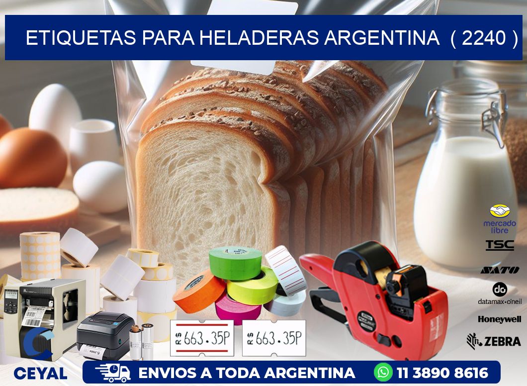 ETIQUETAS PARA HELADERAS ARGENTINA  ( 2240 )