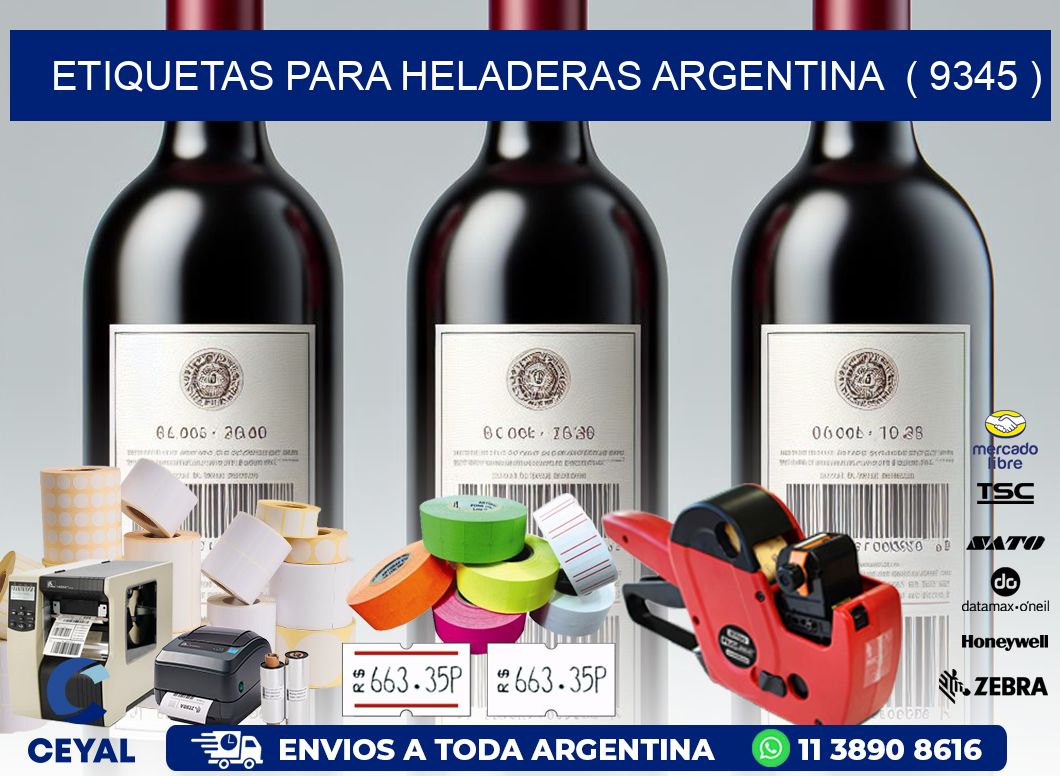 ETIQUETAS PARA HELADERAS ARGENTINA  ( 9345 )