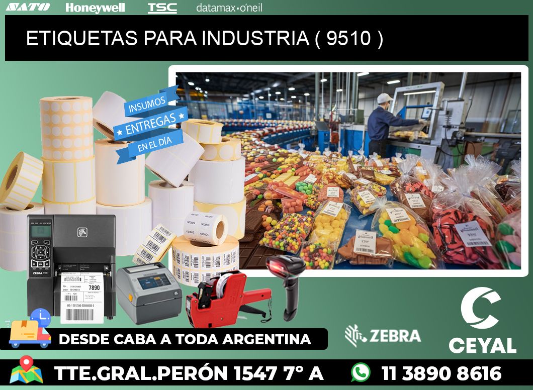 ETIQUETAS PARA INDUSTRIA ( 9510 )