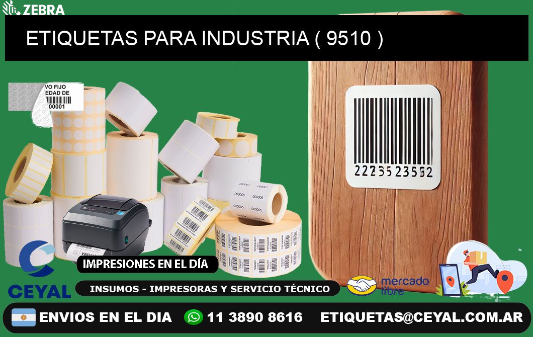 ETIQUETAS PARA INDUSTRIA ( 9510 )