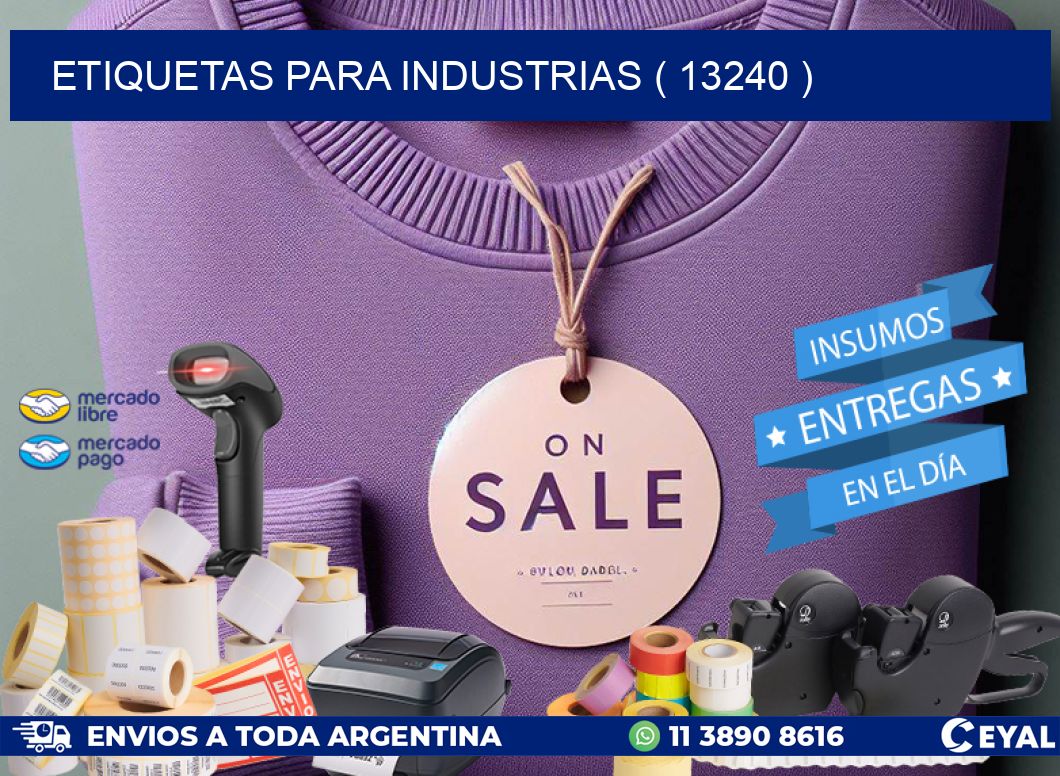 ETIQUETAS PARA INDUSTRIAS ( 13240 )