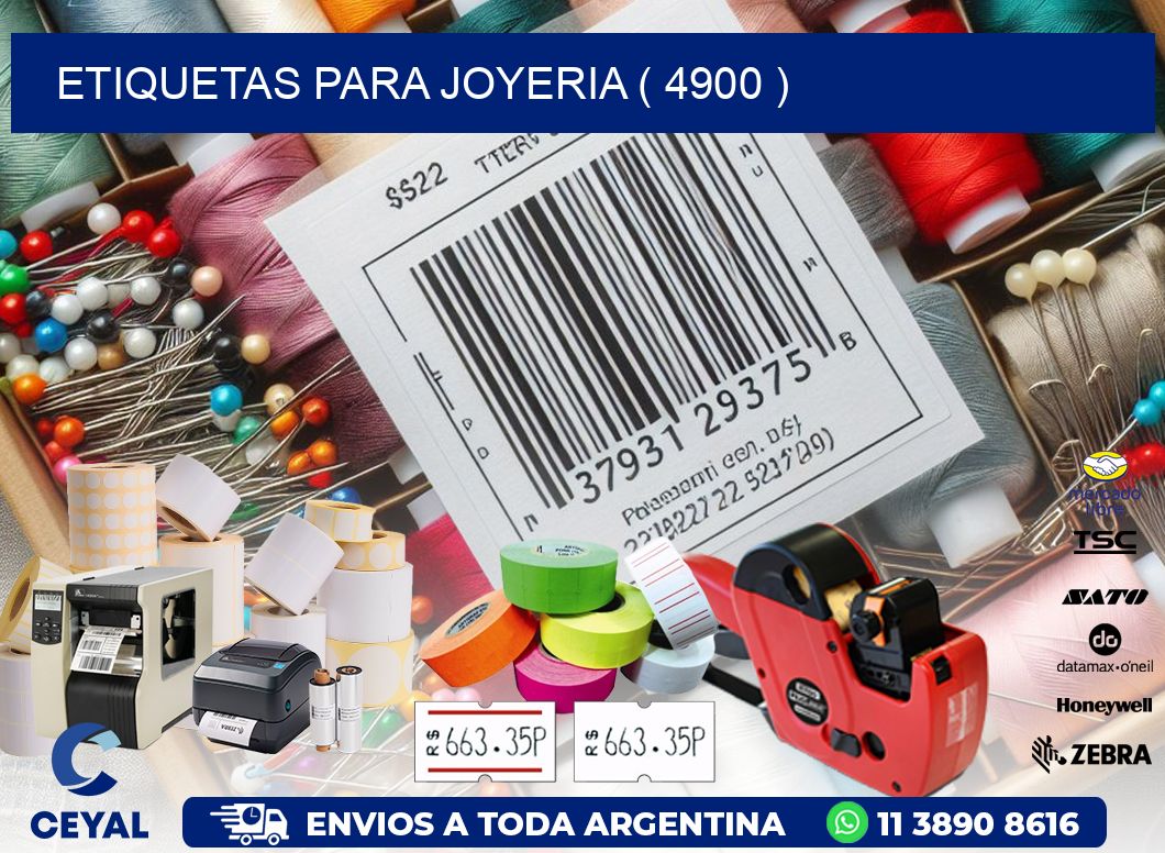 ETIQUETAS PARA JOYERIA ( 4900 )