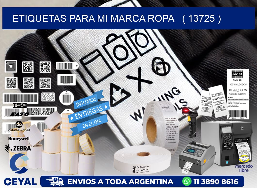 ETIQUETAS PARA MI MARCA ROPA ( 13725 )