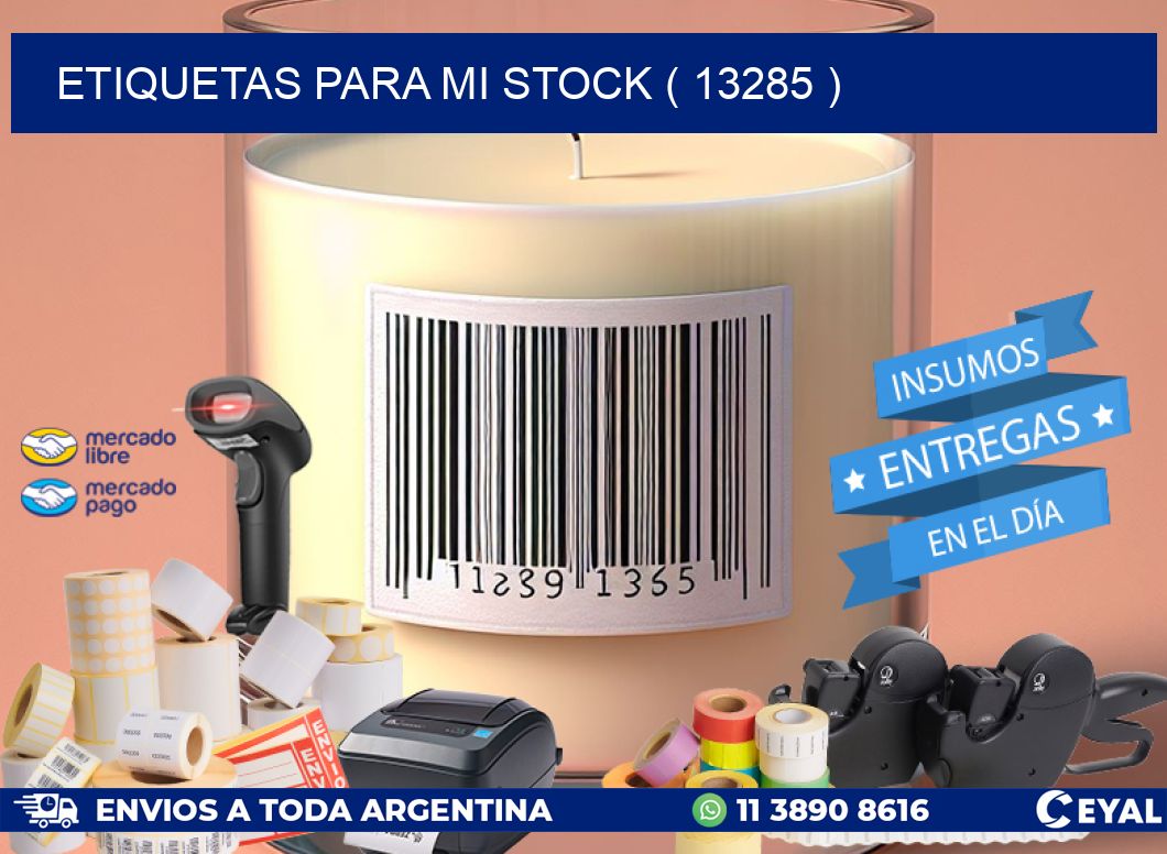 ETIQUETAS PARA MI STOCK ( 13285 )