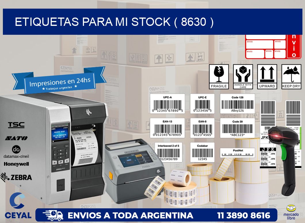 ETIQUETAS PARA MI STOCK ( 8630 )