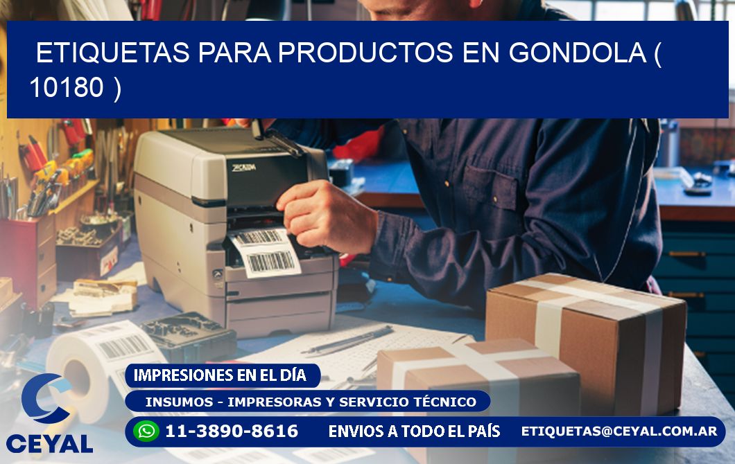 ETIQUETAS PARA PRODUCTOS EN GONDOLA ( 10180 )