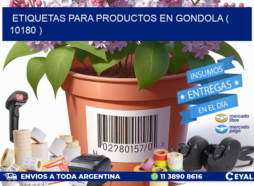 ETIQUETAS PARA PRODUCTOS EN GONDOLA ( 10180 )