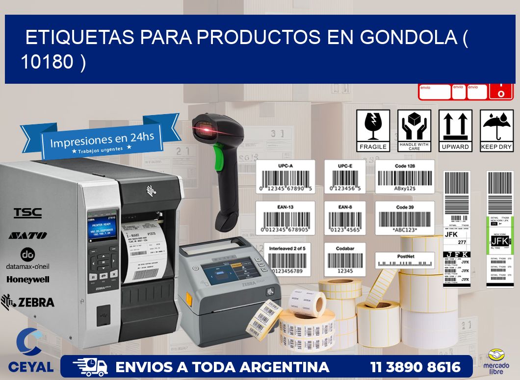 ETIQUETAS PARA PRODUCTOS EN GONDOLA ( 10180 )