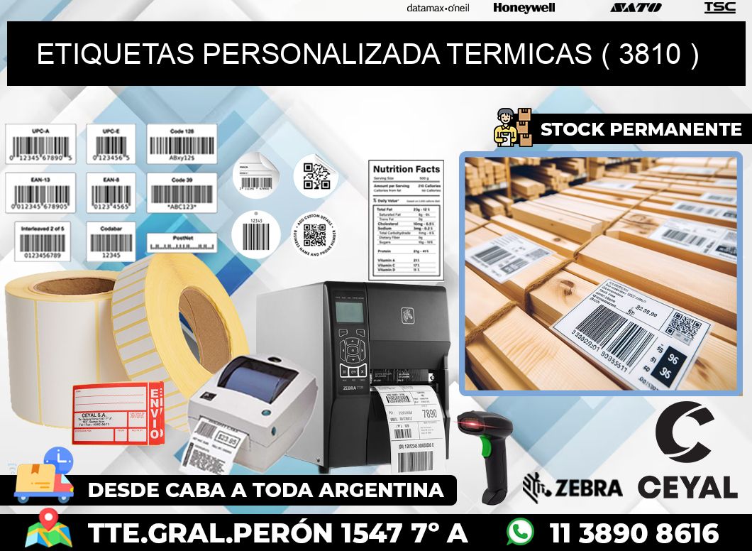 ETIQUETAS PERSONALIZADA TERMICAS ( 3810 )