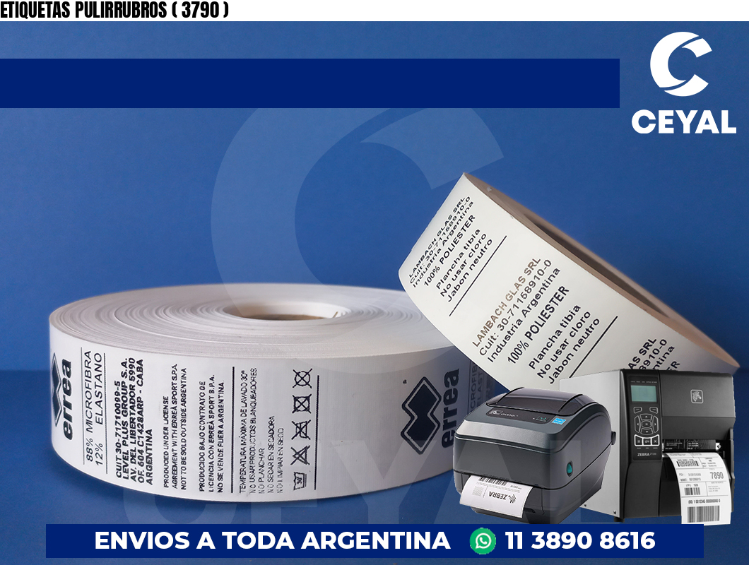 ETIQUETAS PULIRRUBROS ( 3790 )