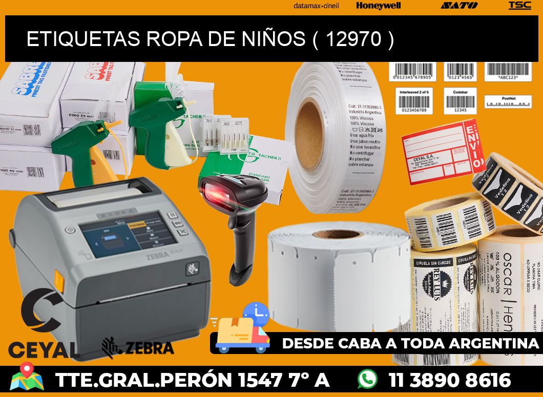 ETIQUETAS ROPA DE NIÑOS ( 12970 )