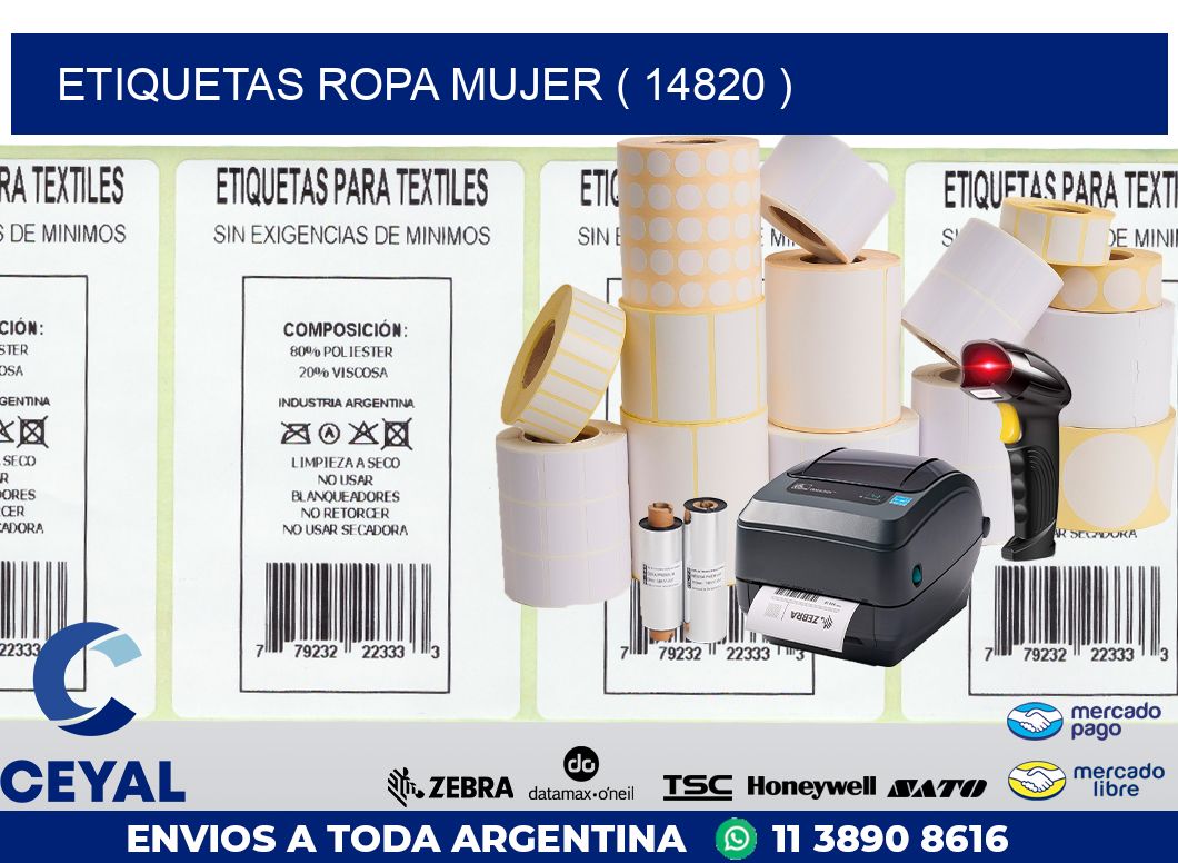 ETIQUETAS ROPA MUJER ( 14820 )