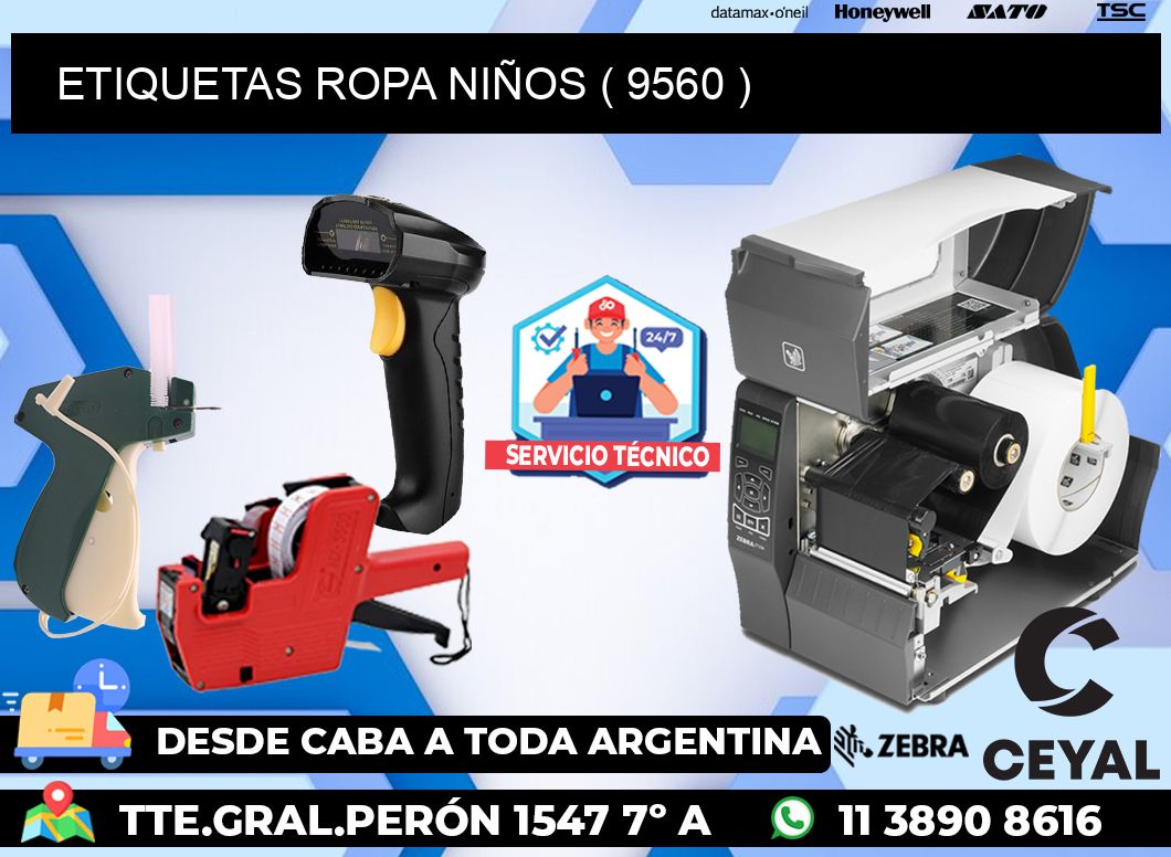 ETIQUETAS ROPA NIÑOS ( 9560 )