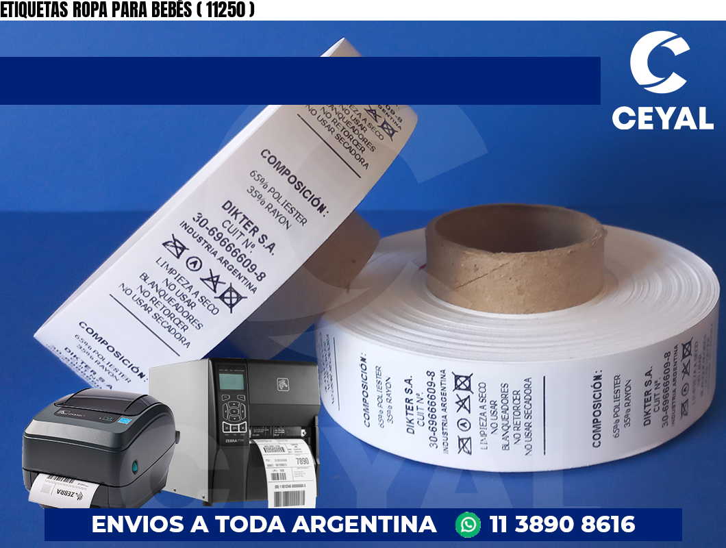 ETIQUETAS ROPA PARA BEBÉS ( 11250 )