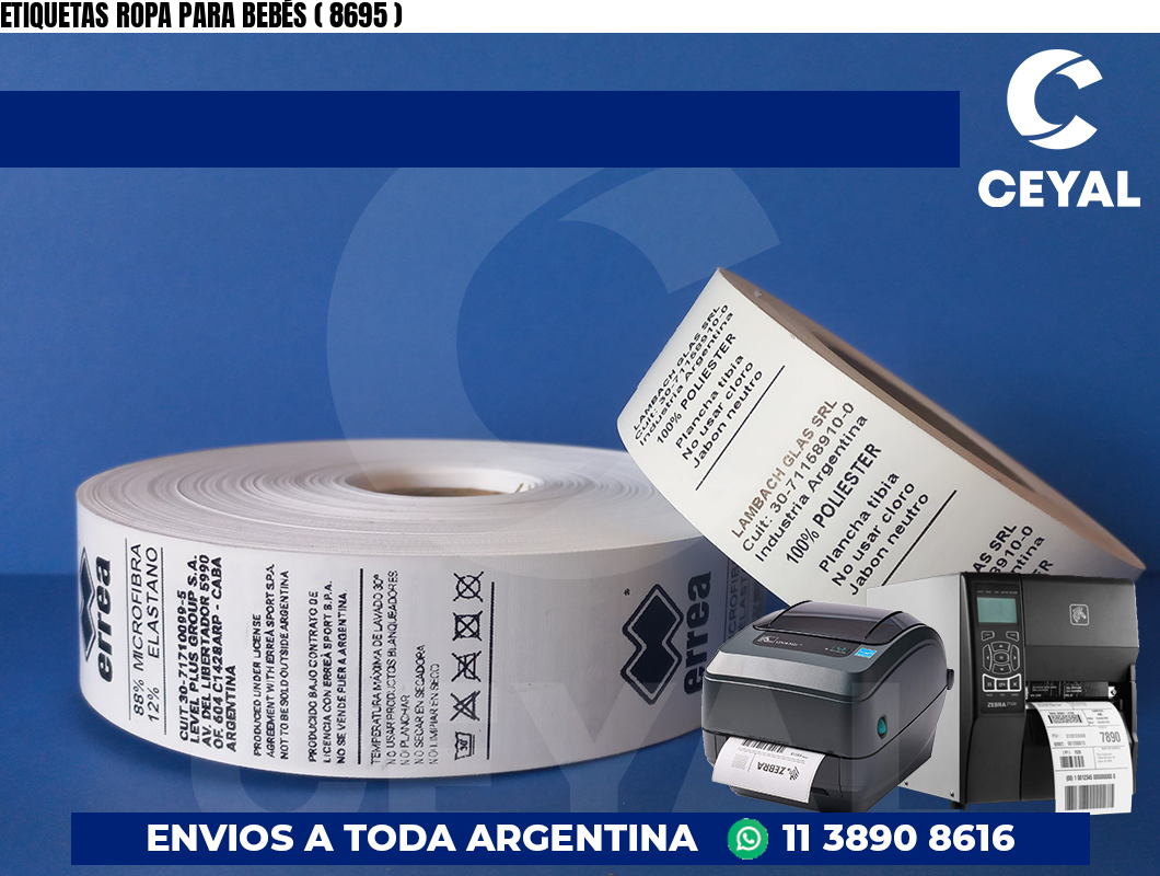 ETIQUETAS ROPA PARA BEBÉS ( 8695 )