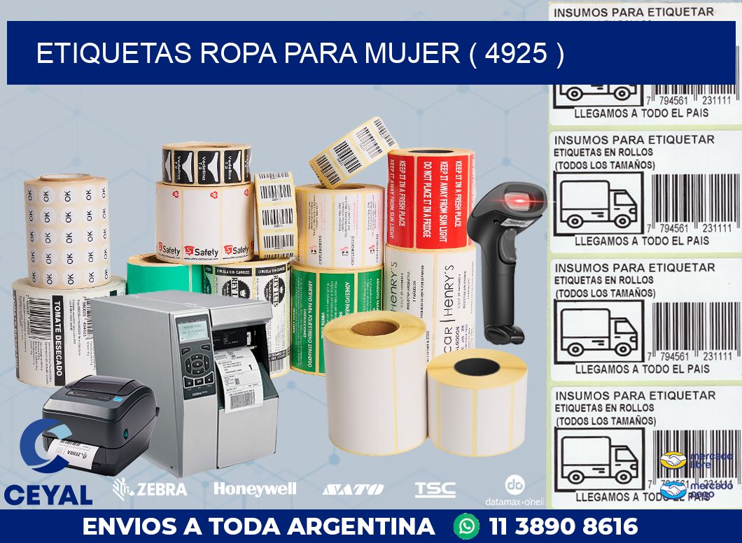 ETIQUETAS ROPA PARA MUJER ( 4925 )