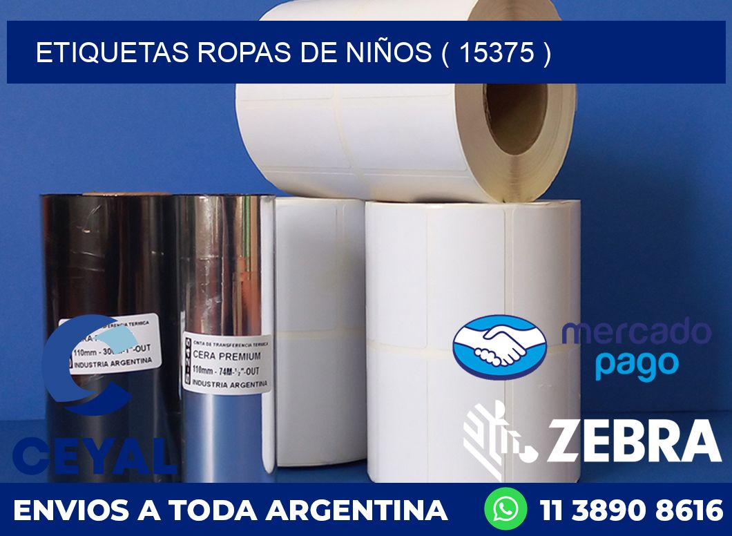 ETIQUETAS ROPAS DE NIÑOS ( 15375 )