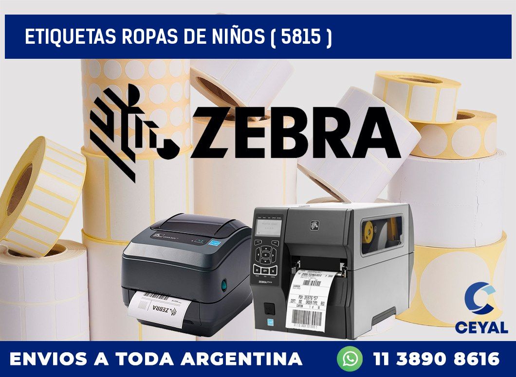 ETIQUETAS ROPAS DE NIÑOS ( 5815 )