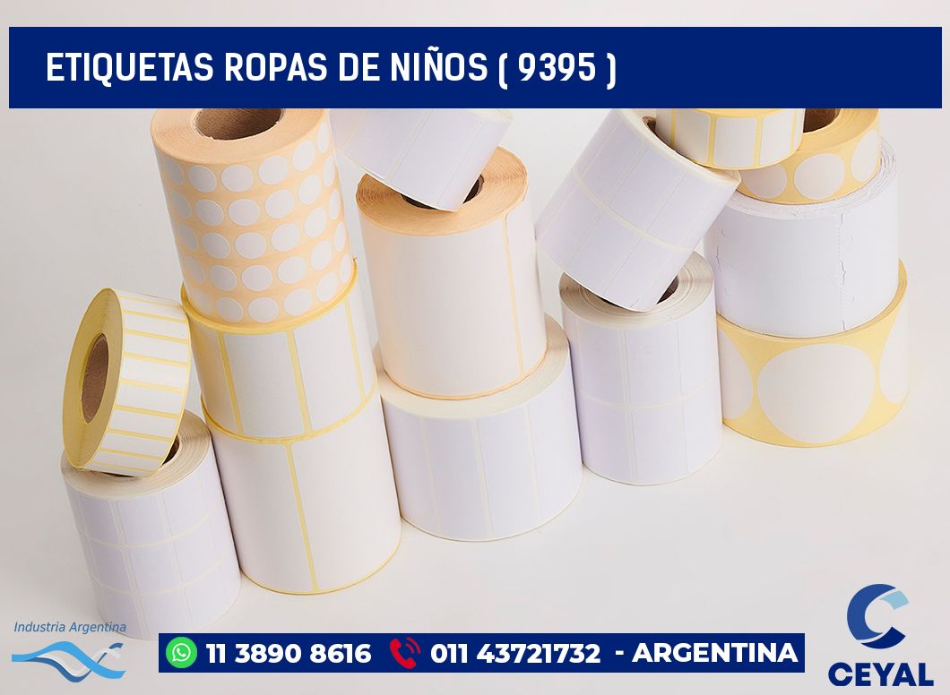 ETIQUETAS ROPAS DE NIÑOS ( 9395 )