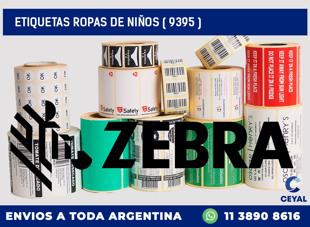 ETIQUETAS ROPAS DE NIÑOS ( 9395 )
