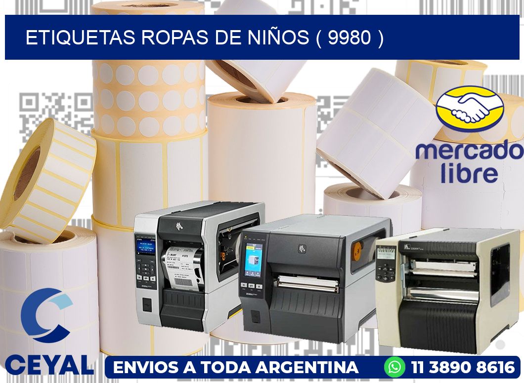ETIQUETAS ROPAS DE NIÑOS ( 9980 )
