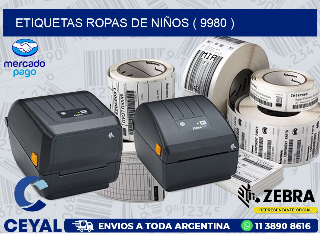 ETIQUETAS ROPAS DE NIÑOS ( 9980 )