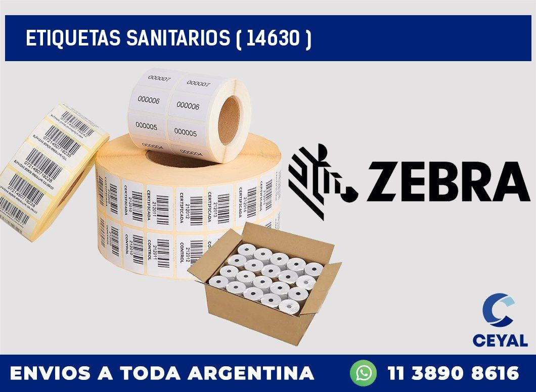 ETIQUETAS SANITARIOS ( 14630 )