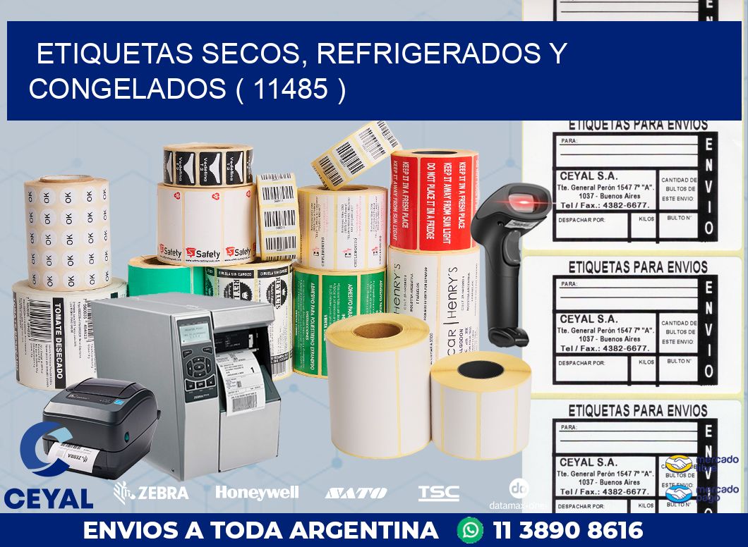 ETIQUETAS SECOS, REFRIGERADOS Y CONGELADOS ( 11485 )