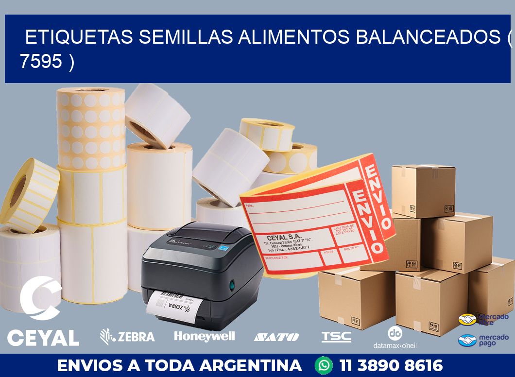 ETIQUETAS SEMILLAS ALIMENTOS BALANCEADOS ( 7595 )