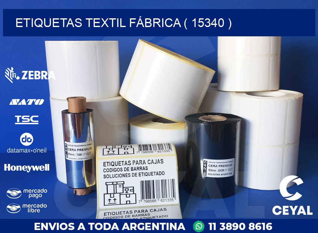 ETIQUETAS TEXTIL FÁBRICA ( 15340 )