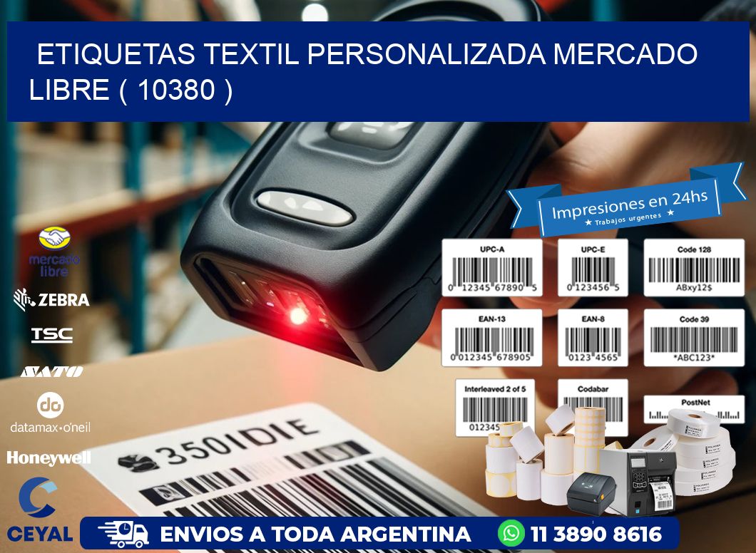 ETIQUETAS TEXTIL PERSONALIZADA MERCADO LIBRE ( 10380 )