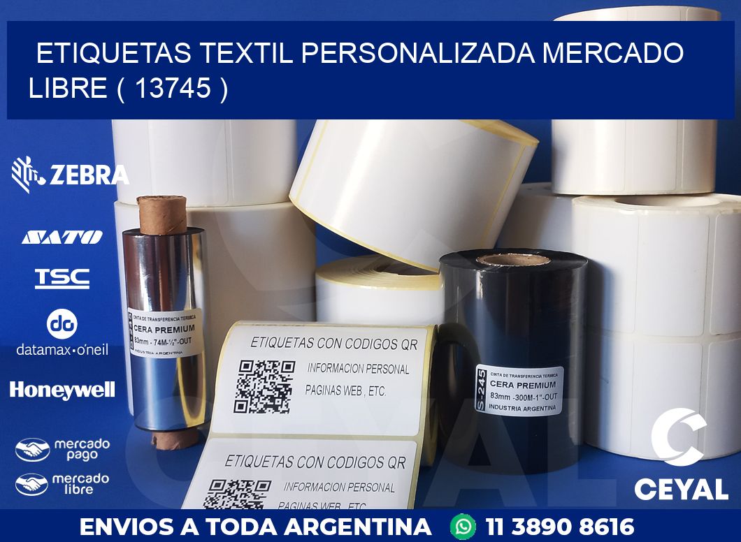ETIQUETAS TEXTIL PERSONALIZADA MERCADO LIBRE ( 13745 )