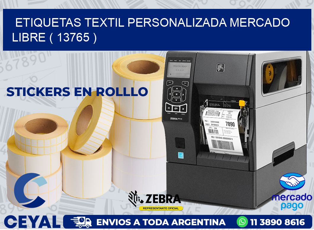 ETIQUETAS TEXTIL PERSONALIZADA MERCADO LIBRE ( 13765 )