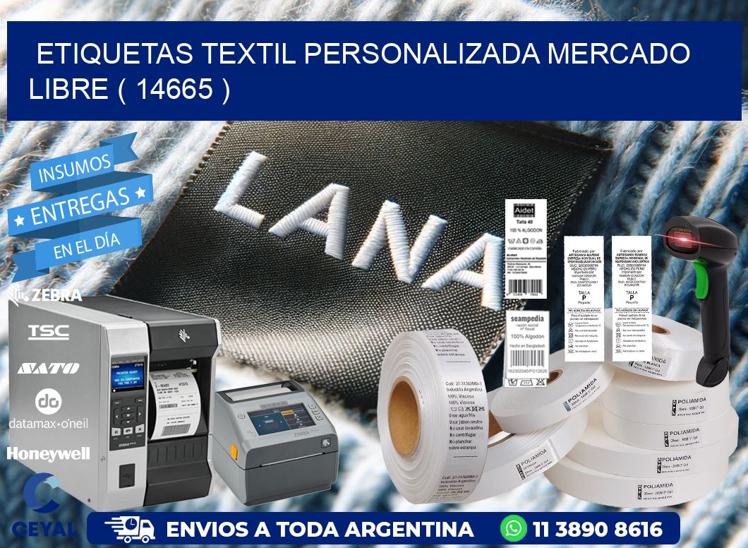 ETIQUETAS TEXTIL PERSONALIZADA MERCADO LIBRE ( 14665 )