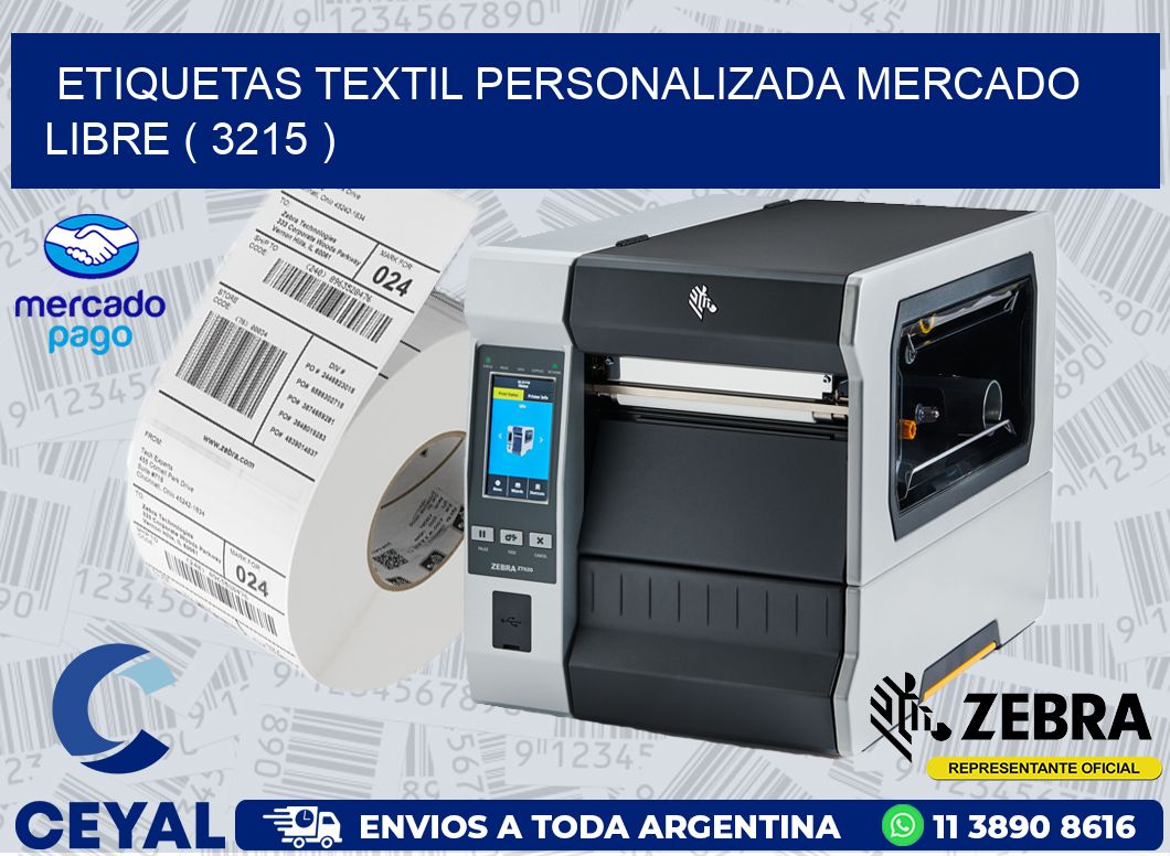 ETIQUETAS TEXTIL PERSONALIZADA MERCADO LIBRE ( 3215 )